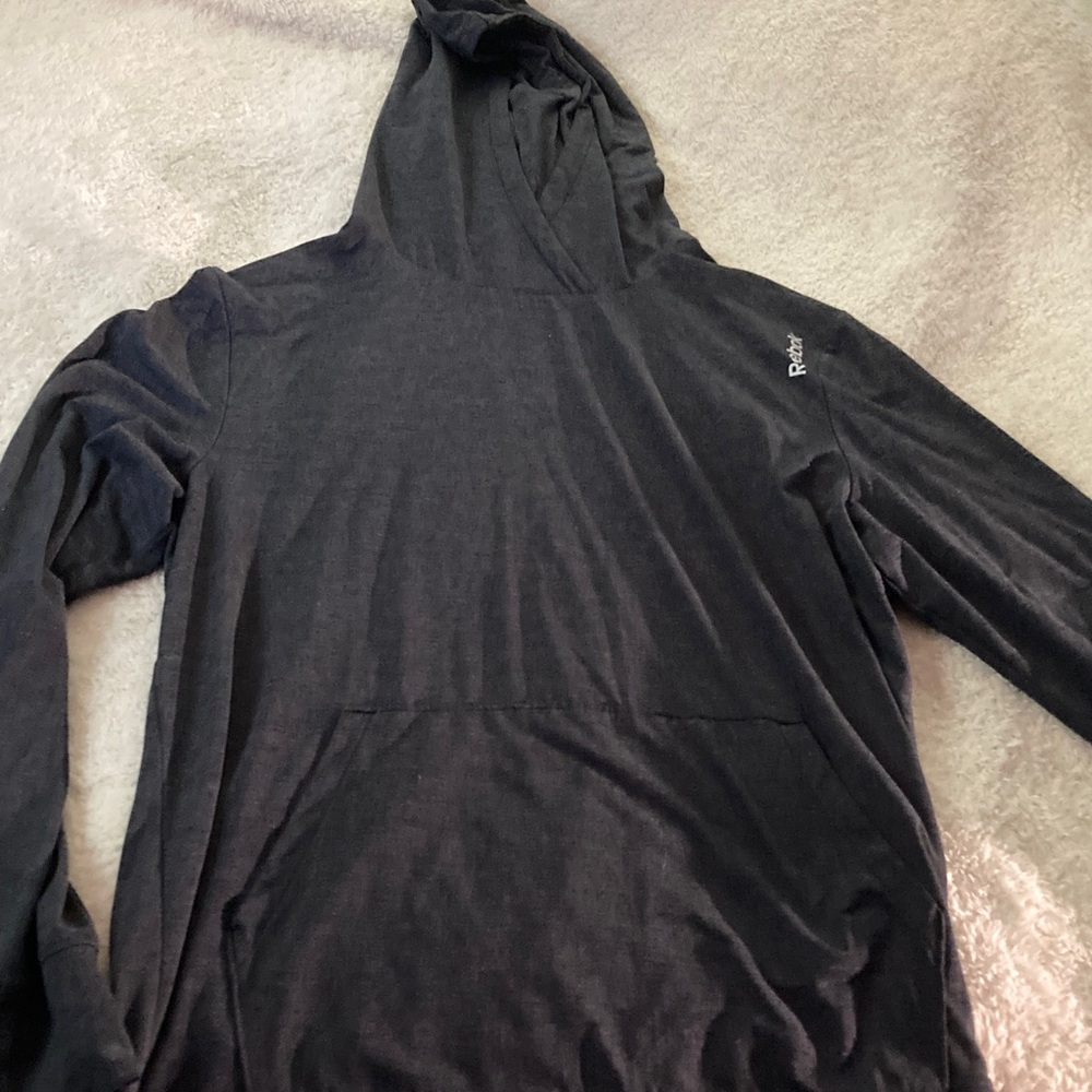 Reebok Men's Dark Gray Hoodie Sweater